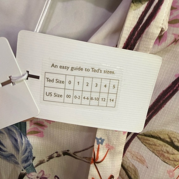 Ted Baker Silk Floral Bow-Tie Blouse - Picture 7 of 9